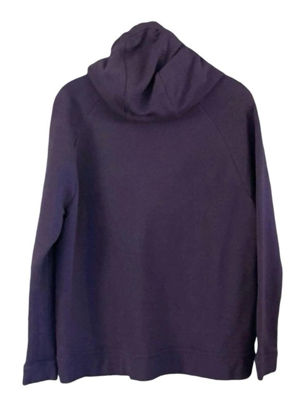 Nike Purple Fleece Cowl Neck Sweatshirt M Fuzzy Logo Athleisure Streetwear Cozy - Picture 4 of 9